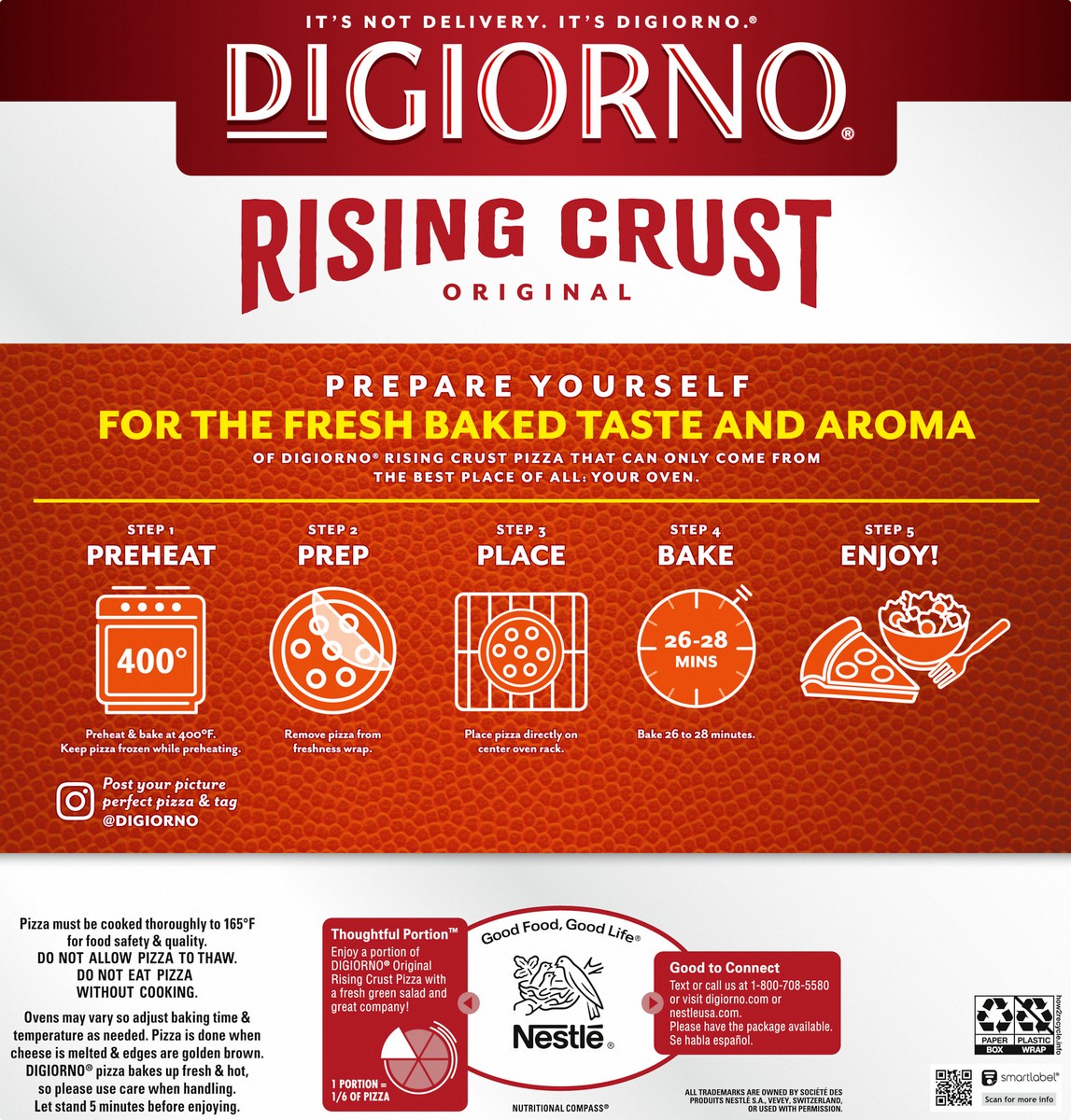 slide 10 of 10, Digiorno Limited Game Day Edition Rising Crust Bacon Blitz Pizza, 27.5 oz