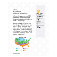 slide 3 of 5, Burpee Sunflower Tall Border Mix Seeds, 1 ct