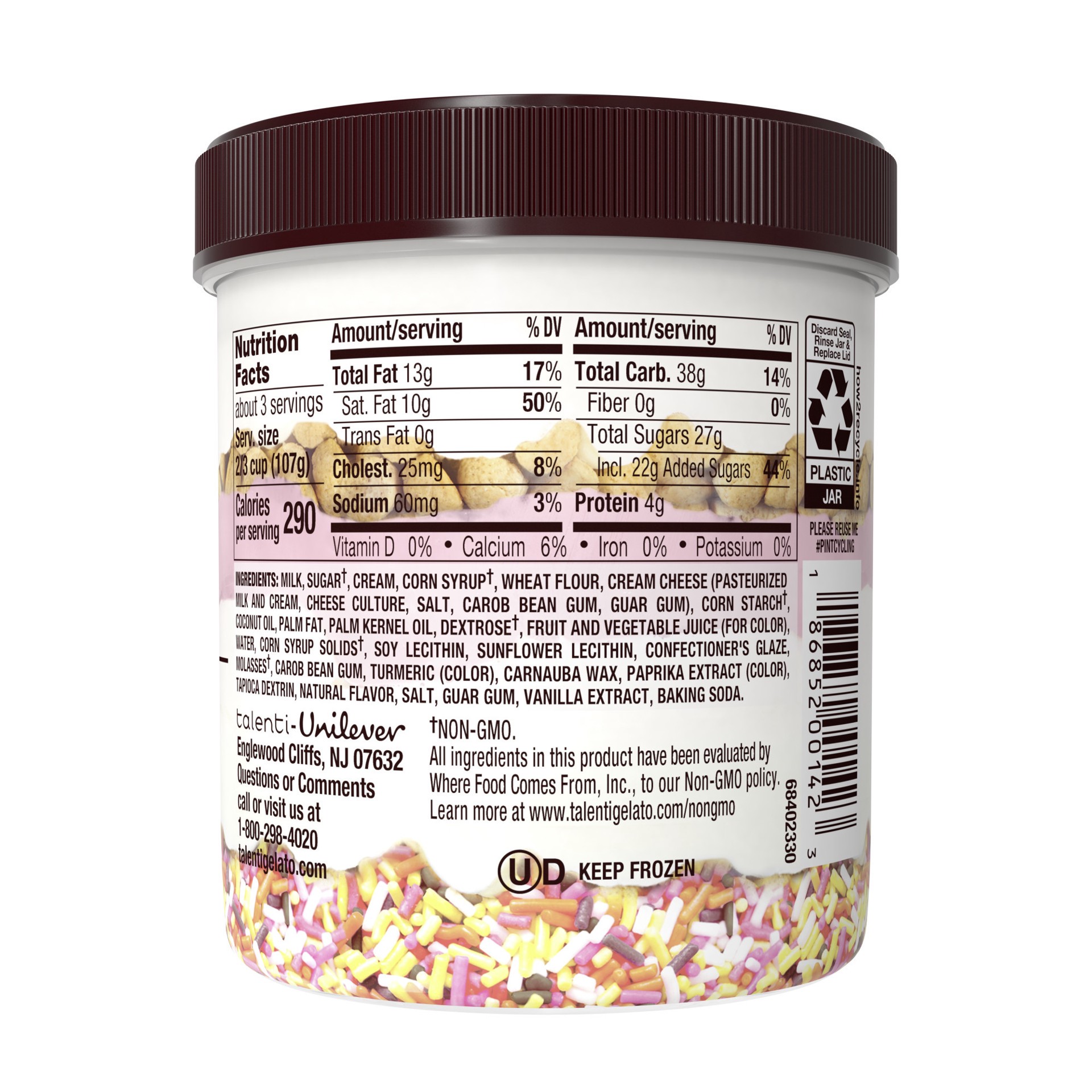 slide 3 of 3, Talenti Gelato Layers Confetti Cookie, 10.3 oz, 10.3 oz