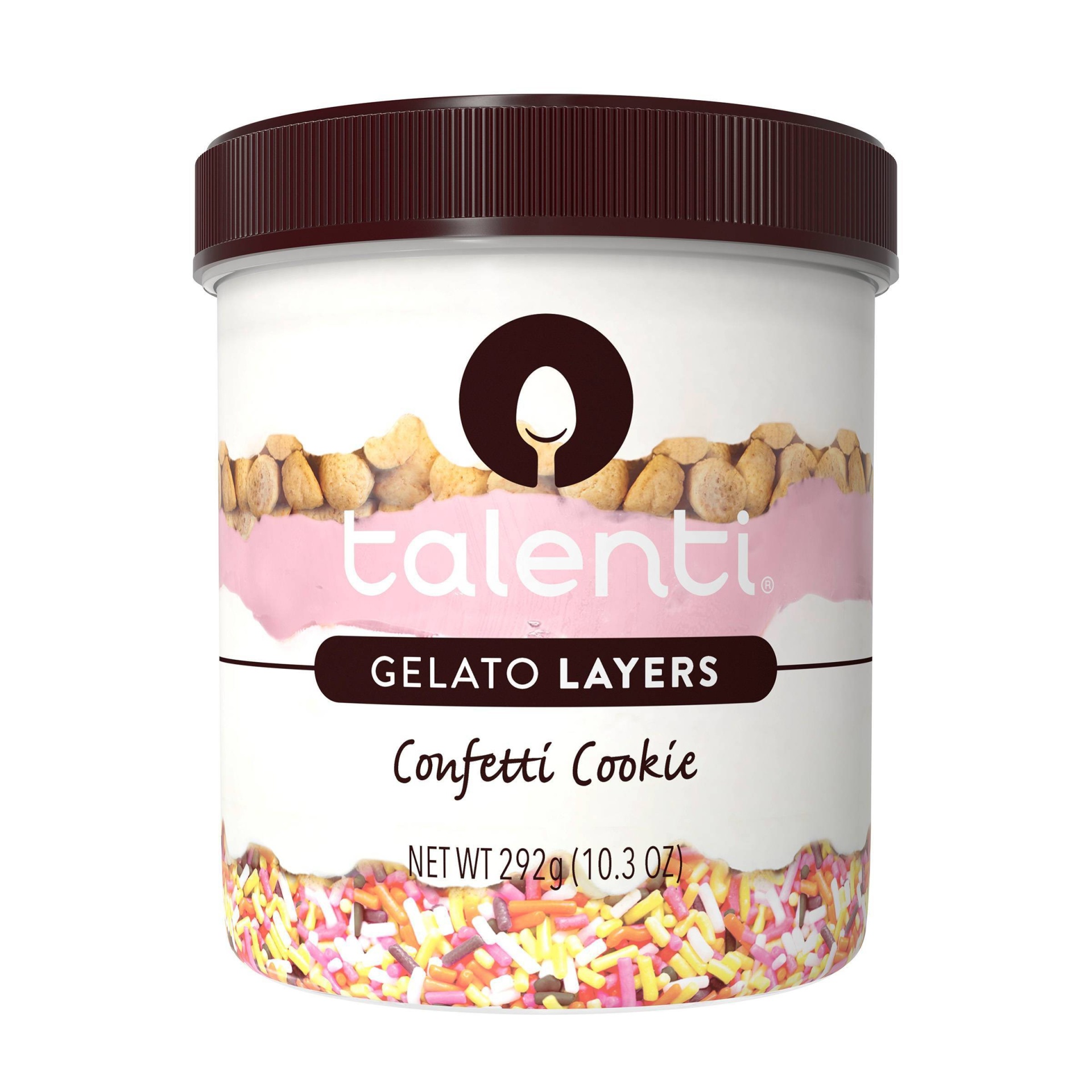 slide 1 of 1, Talenti Gelato Layers Confetti Cookie Ice Cream, 1 pint
