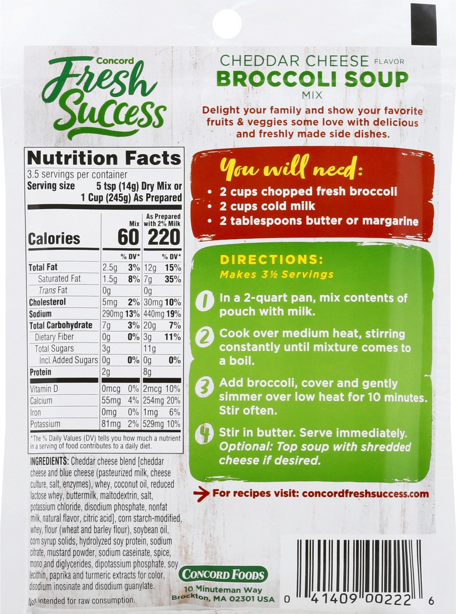 slide 5 of 8, Concord Foods Broccoli/Cheese Soup, 1.75 oz