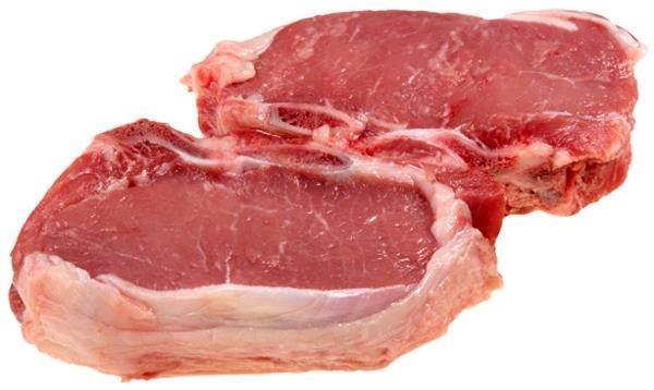 slide 1 of 1, Hy-Vee Fresh Veal Loin Chops, per lb