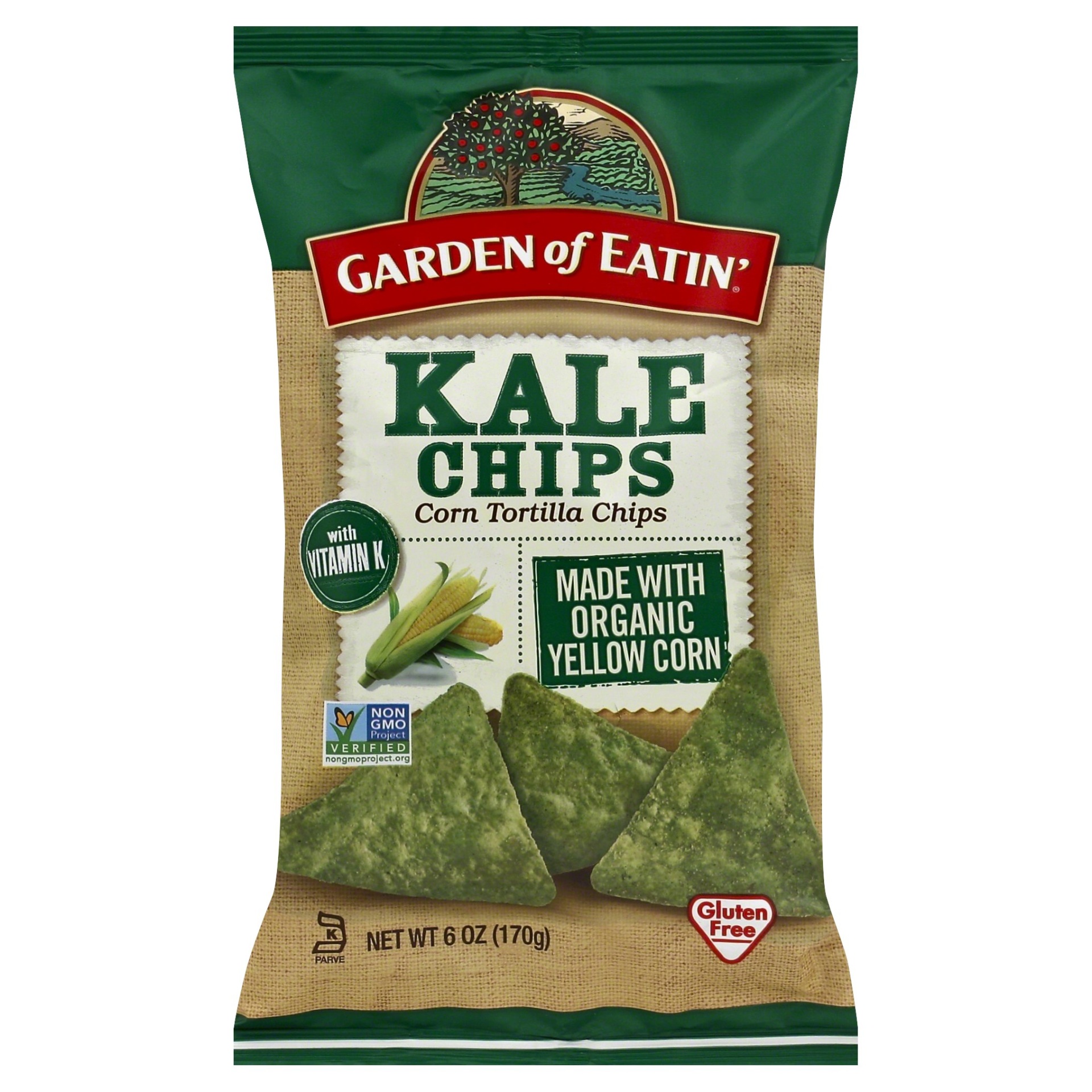 slide 1 of 1, Garden of Eatin' Kale Tortilla Chips, 6 oz