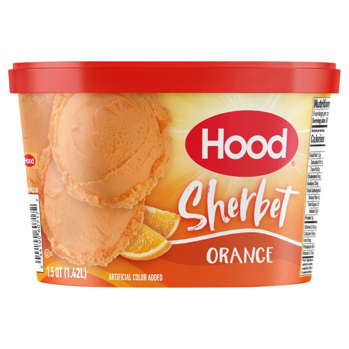 slide 14 of 14, Hood Orange Sherbet, 1.5 Quarts, 1.5 qt