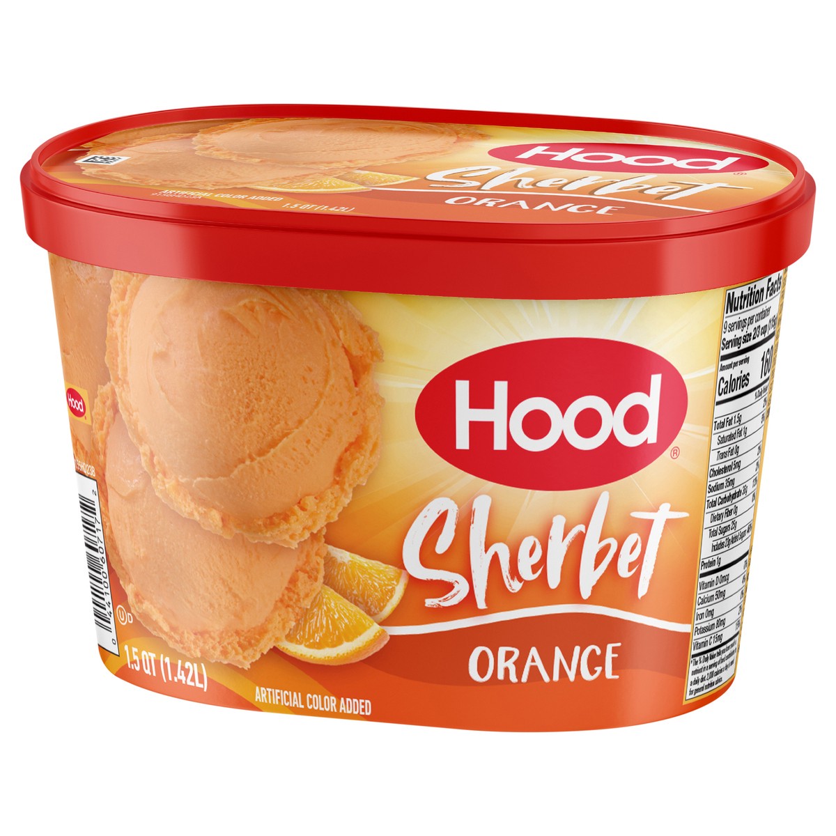 slide 6 of 14, Hood Orange Sherbet, 1.5 Quarts, 1.5 qt