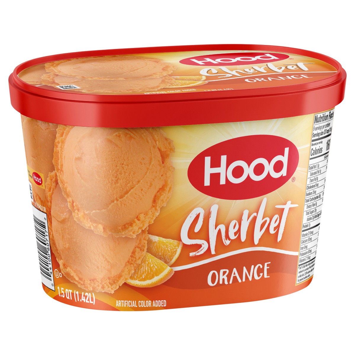 slide 10 of 14, Hood Orange Sherbet, 1.5 Quarts, 1.5 qt