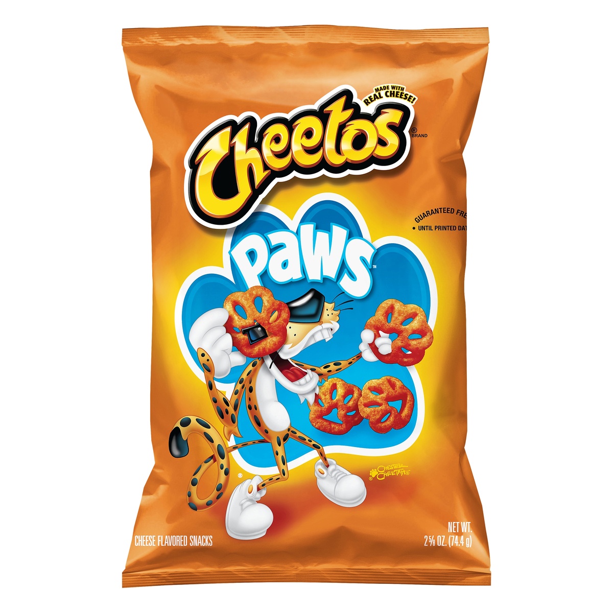 slide 1 of 1, Cheetos Paws Cheese Flavored Snacks, 2.625 oz