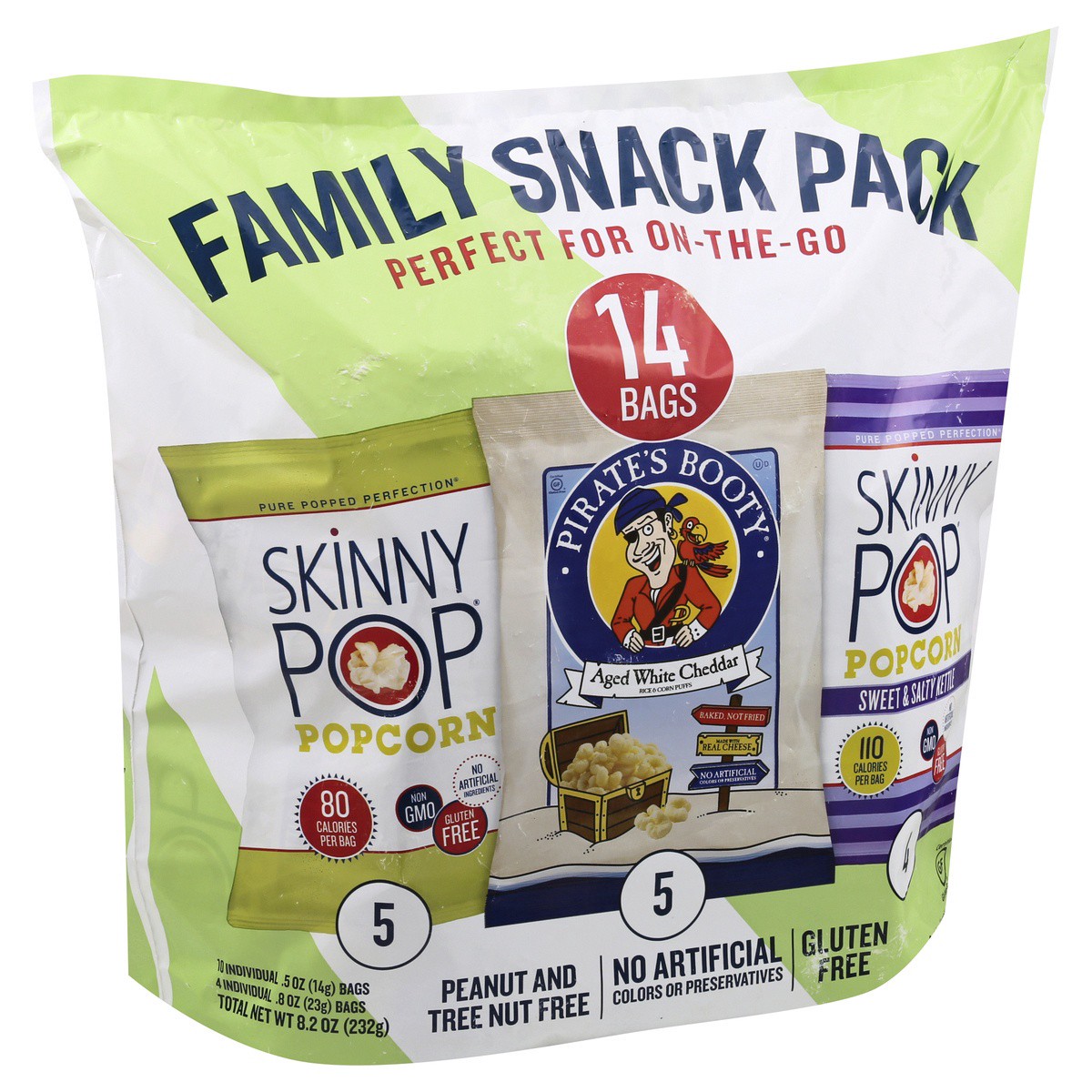 slide 4 of 9, SkinnyPop Assorted Family Snack Pack 14 ea, 14 ct