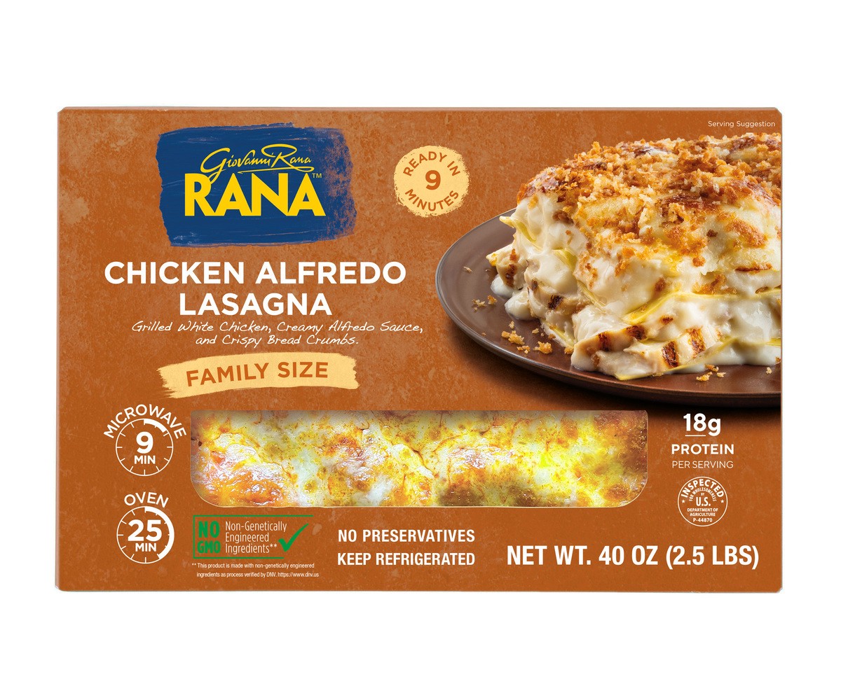 slide 1 of 14, Rana Chicken Alfredo Lasagna, 40 oz