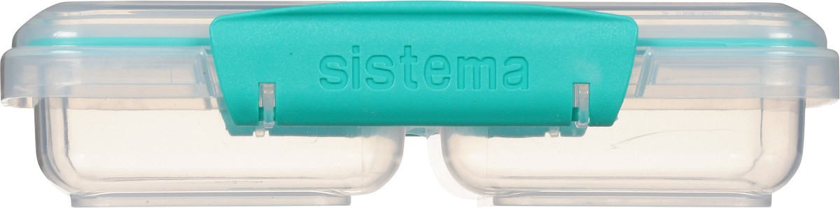 slide 4 of 9, Sistema To Go Teal Small Split Food Container 11.8 oz, 1 ct