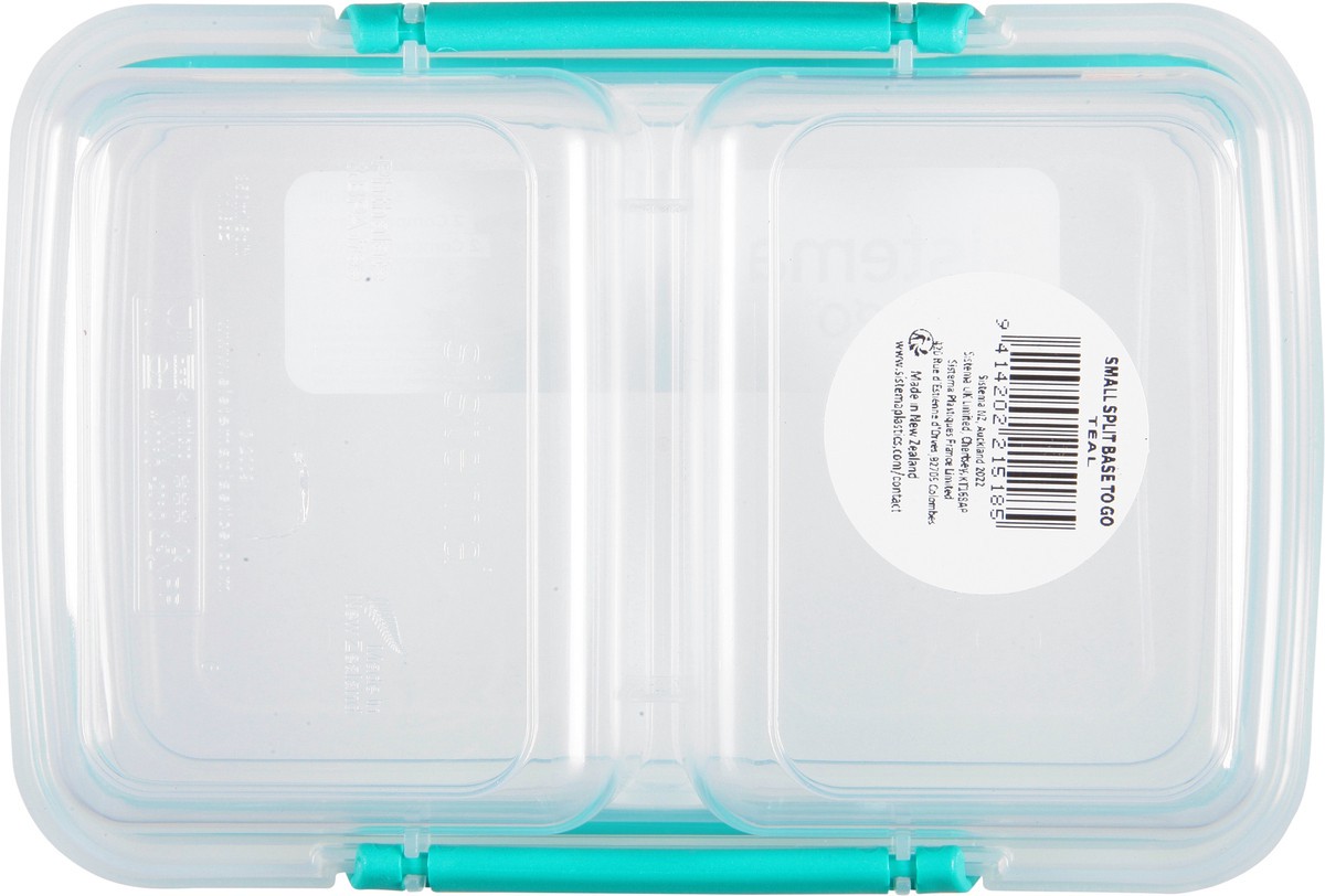 slide 5 of 9, Sistema To Go Teal Small Split Food Container 11.8 oz, 1 ct