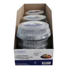 slide 1 of 1, Sabert Tray Plas 12" Rnd W/Lid Sabr, 3 ct