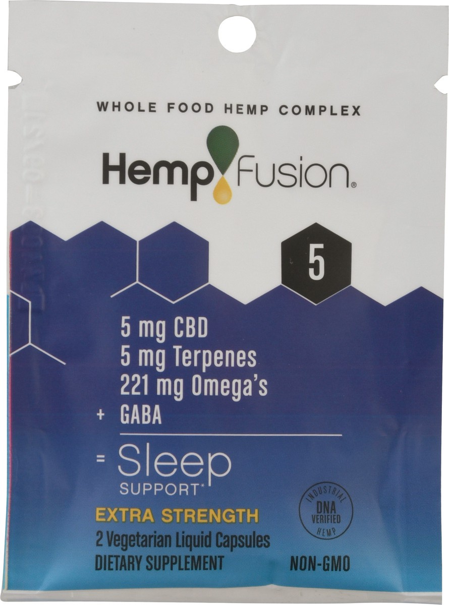 slide 1 of 11, HempFusion Extra Strength Sleep Support Vegetarian Liquid Capsules 2 ea, 2 ct