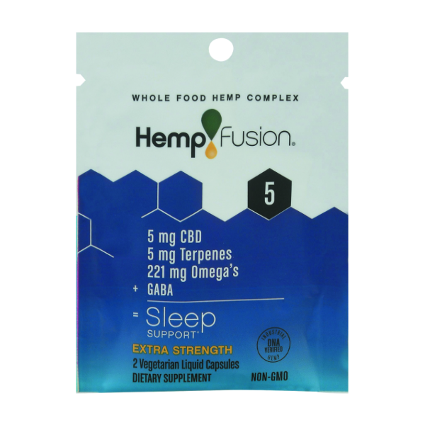 slide 1 of 1, HempFusion Sleep Trial Size Packet, 2 cap