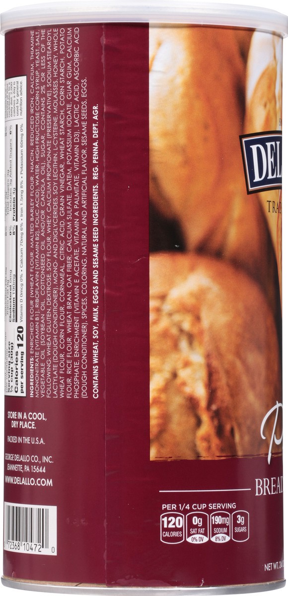 slide 7 of 11, DeLallo 100% Organic Plain Bread Crumbs, 24 oz