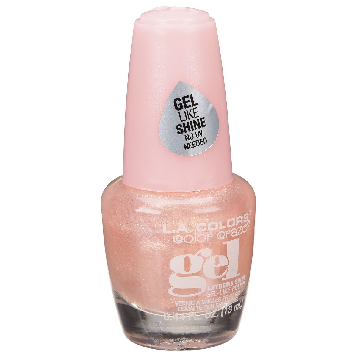 slide 2 of 10, L.A. Colors Color Craze CNP757 Pink Sugar Gel Extreme Shine Nail Polish 0.44 fl oz, 0.44 fl oz