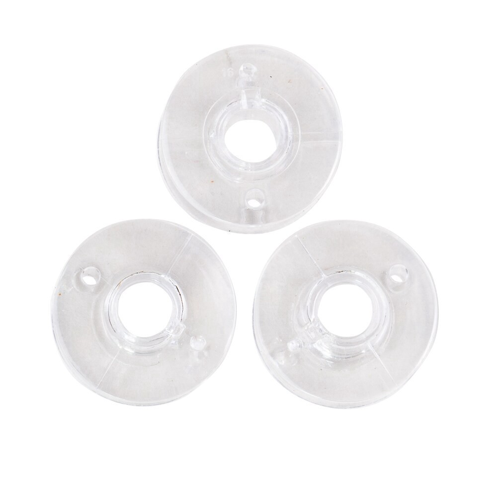 slide 2 of 6, SINGER Transparent Plastic Class 15 Bobbins-12/Pkg, 1 ct