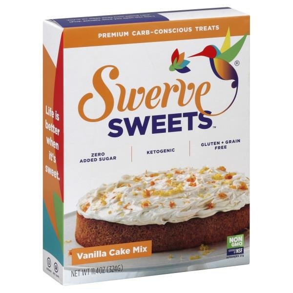 slide 1 of 1, Swerve Cake Mix, Vanilla, 11.4 oz