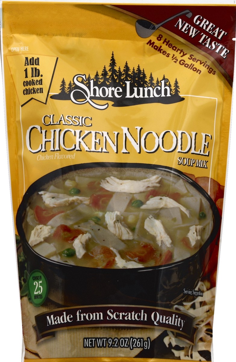 slide 3 of 3, Shore Lunch Chicken Noodle Soup Mix-Shore Lunch, 9.2 oz