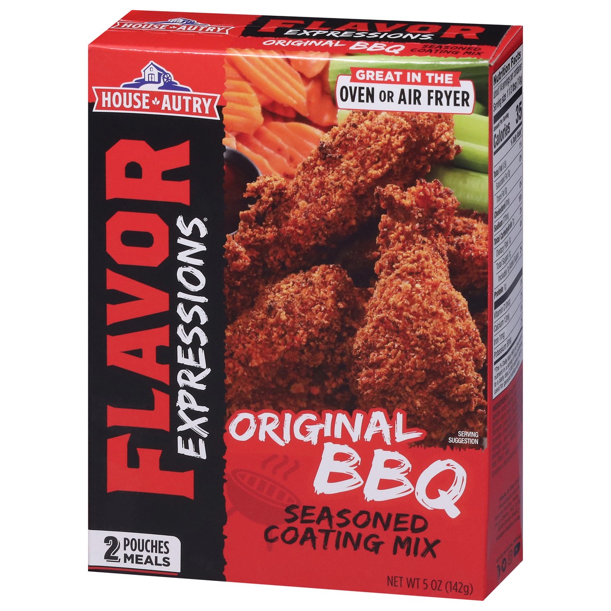 slide 3 of 9, House-Autry Flavor Expressions Seasoned Original BBQ Coating Mix 2 ea, 2 ct