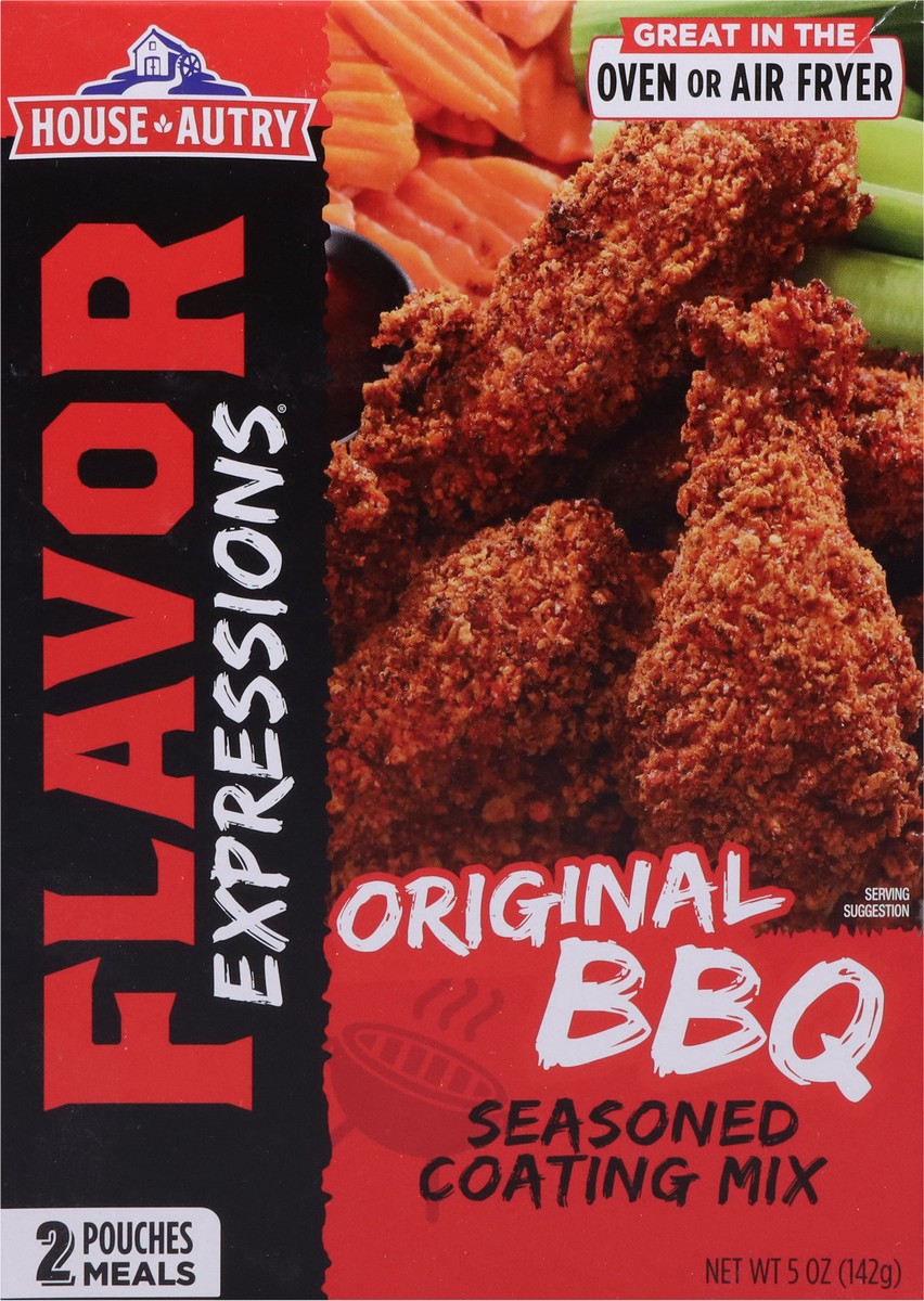 slide 6 of 9, House-Autry Flavor Expressions Seasoned Original BBQ Coating Mix 2 ea, 2 ct