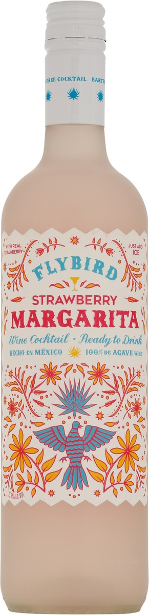 slide 7 of 9, Flybird Strawberry Margarita Wine Cocktail, 1 ct