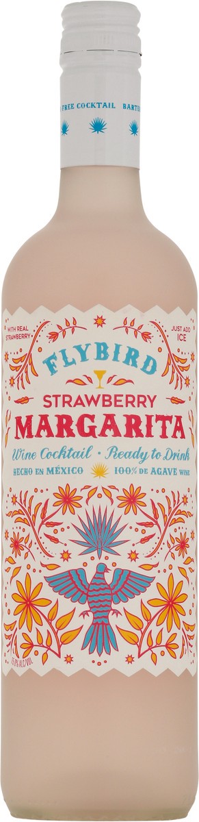 slide 9 of 12, Flybird Strawberry Margarita Wine Cocktail, 1 ct