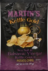 Martin's Kettle Gold Kettle-Cook'd Sea Salt & Balsamic Vinegar Potato Chips 8.5 oz