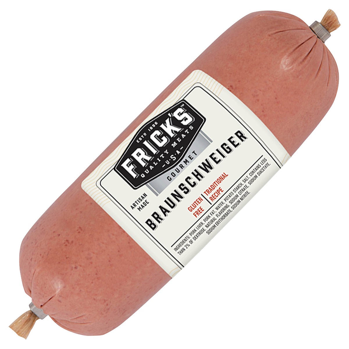 slide 5 of 6, Frick's Braunschweiger, 16 oz