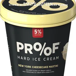 Proof New York Cheesecake Martini Alcoholic Ice Cream 12.7 oz