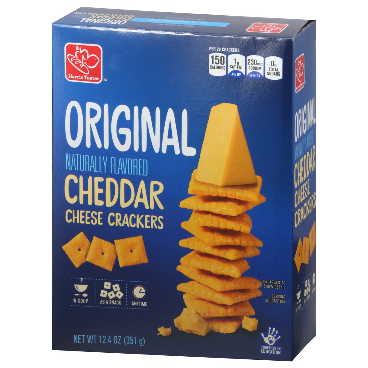 slide 9 of 10, Harris Teeter Cheese Crackers, 13.7 oz