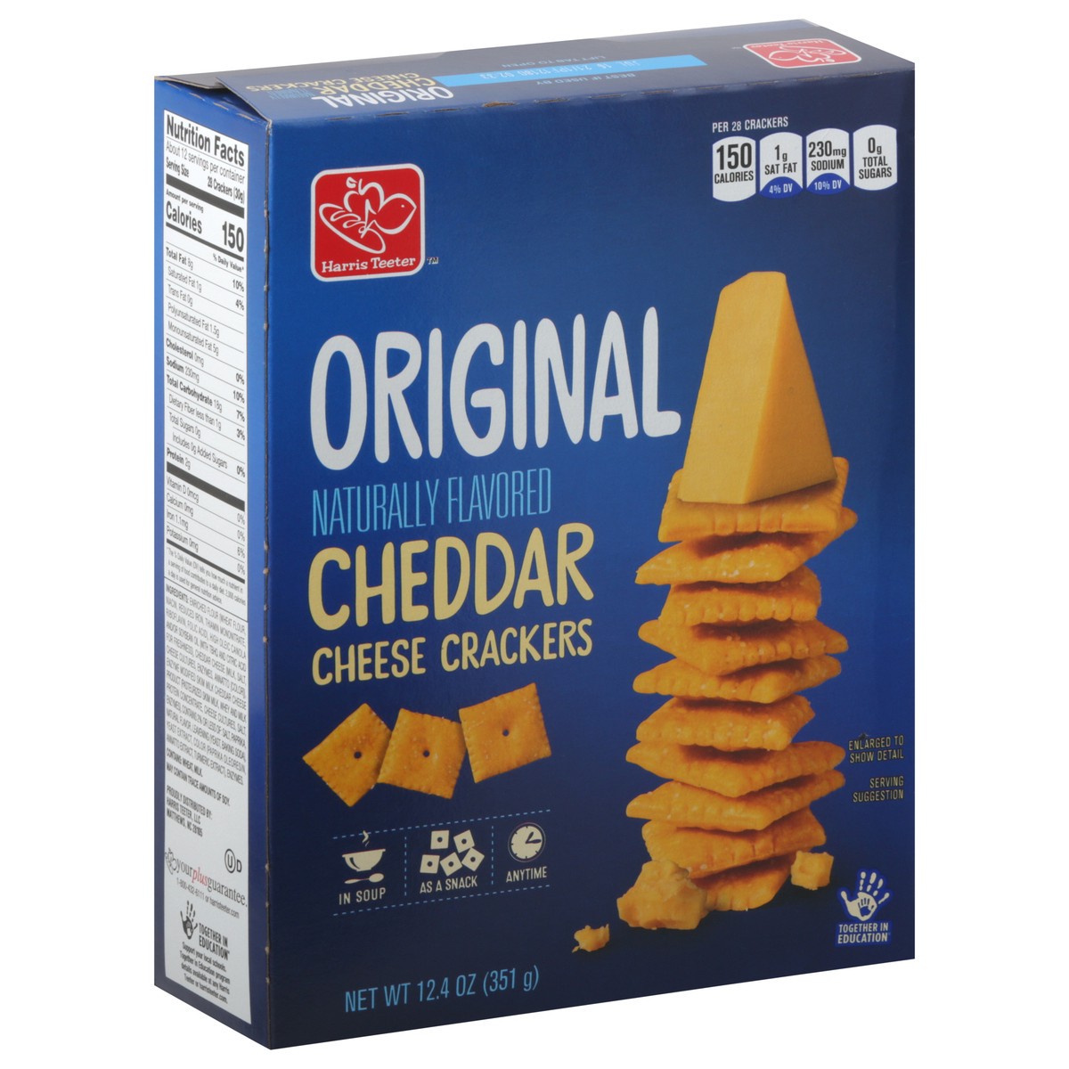 slide 10 of 10, Harris Teeter Cheese Crackers, 13.7 oz