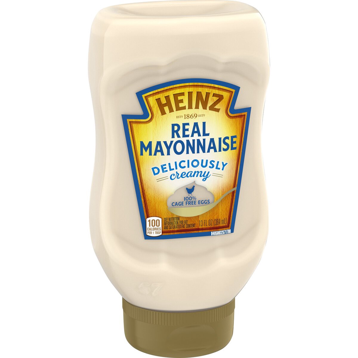 slide 7 of 8, Heinz Deliciously Creamy Real Mayonnaise Bottle, 13 fl oz