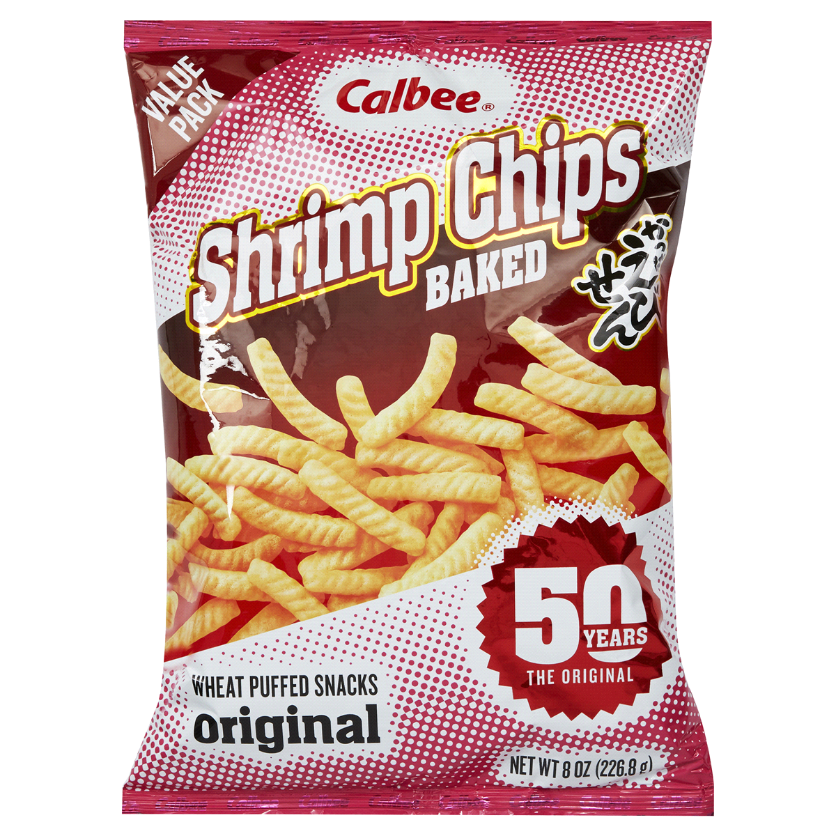 slide 1 of 2, Calbee Baked Shrimp Chips, 8 oz