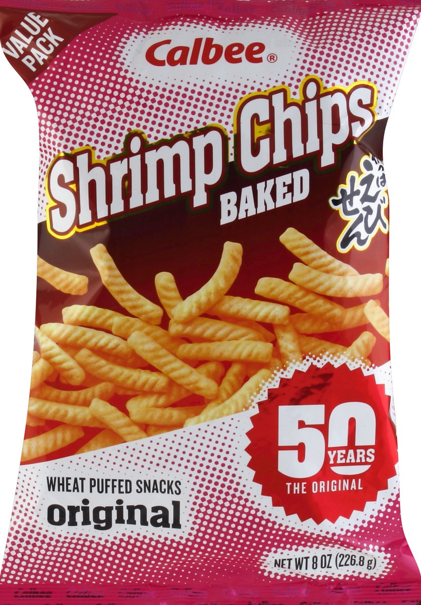 slide 1 of 6, Calbee Baked Shrimp Chips, 3 oz