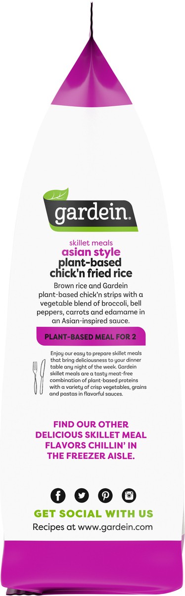 slide 11 of 13, Gardein Asian Style Plant Based Chick'n Fried Rice Skillet Meals 20 oz, 20 oz