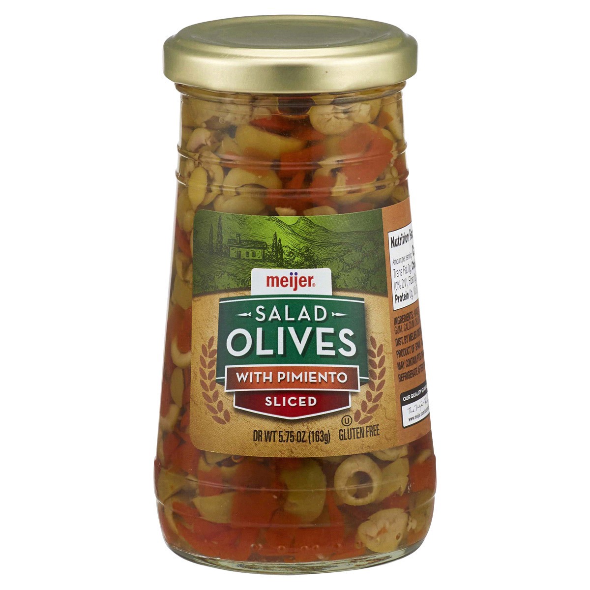 slide 1 of 5, Meijer Sliced Salad Olives with Pimiento, 5.75 oz