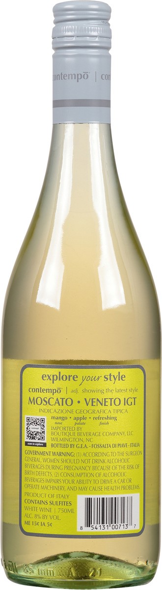 slide 9 of 9, Contempo Veneto IGT Moscato 750 ml, 750 ml