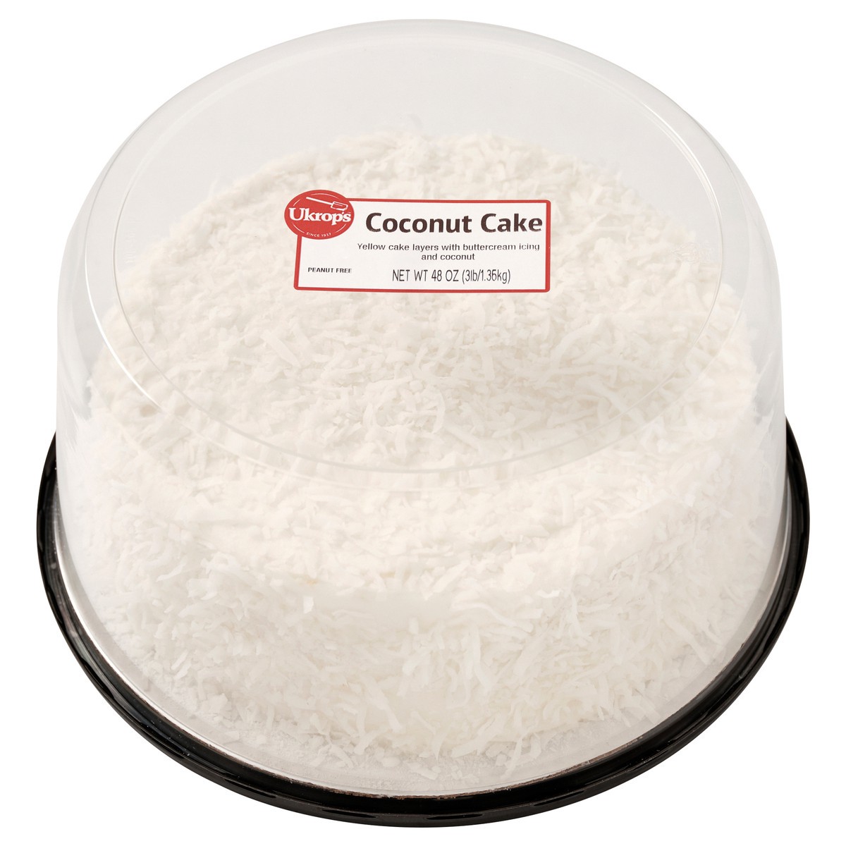 slide 5 of 7, Ukrop's Coconut Cake, 48 oz