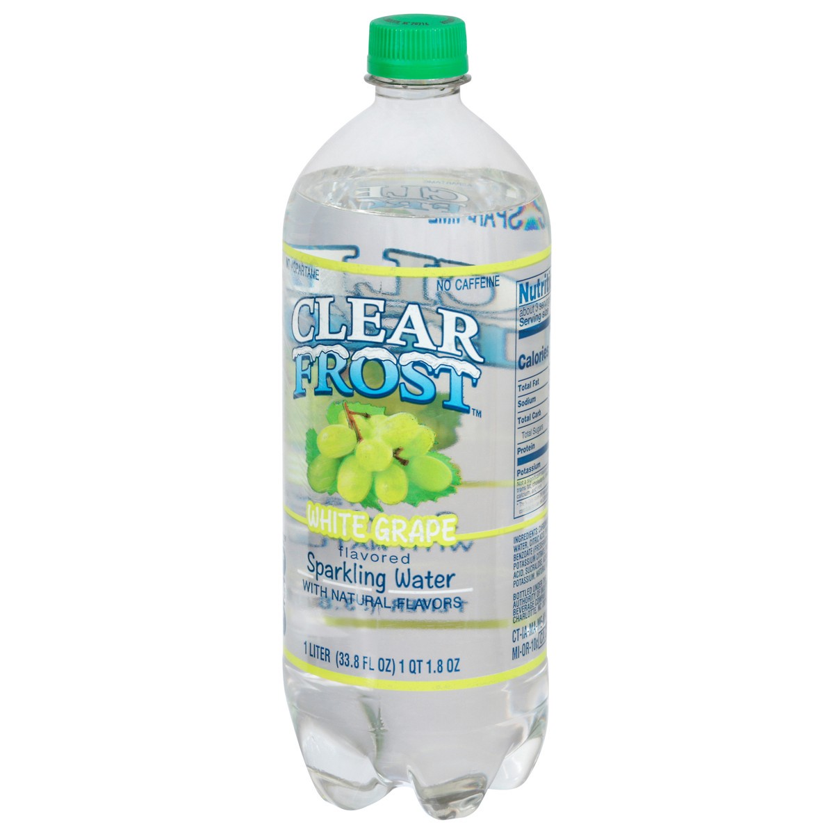 slide 10 of 13, Clear Frost White Grape Flavored Sparking Water - 33.8 fl oz, 33.8 fl oz