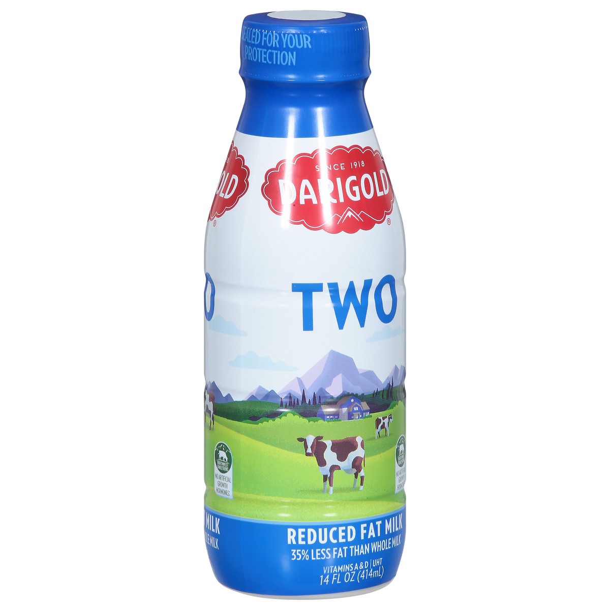 slide 4 of 9, Darigold Two Reduced Fat Milk, 14 fl oz