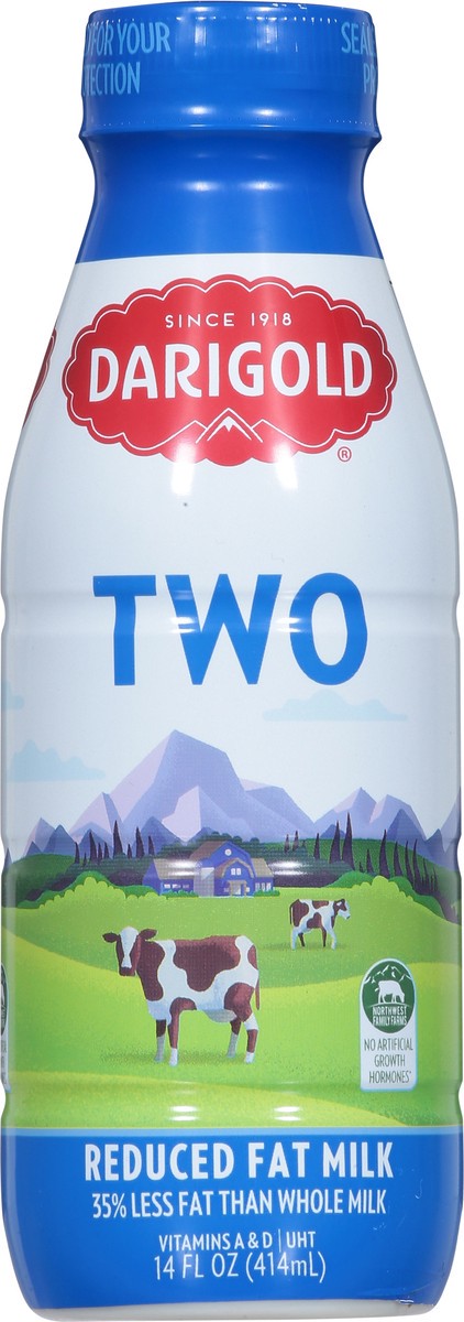 slide 6 of 9, Darigold Two Reduced Fat Milk, 14 fl oz