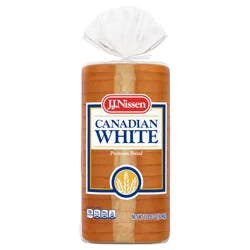 J.J. Nissen Canadian White Sliced Bread, 22 oz