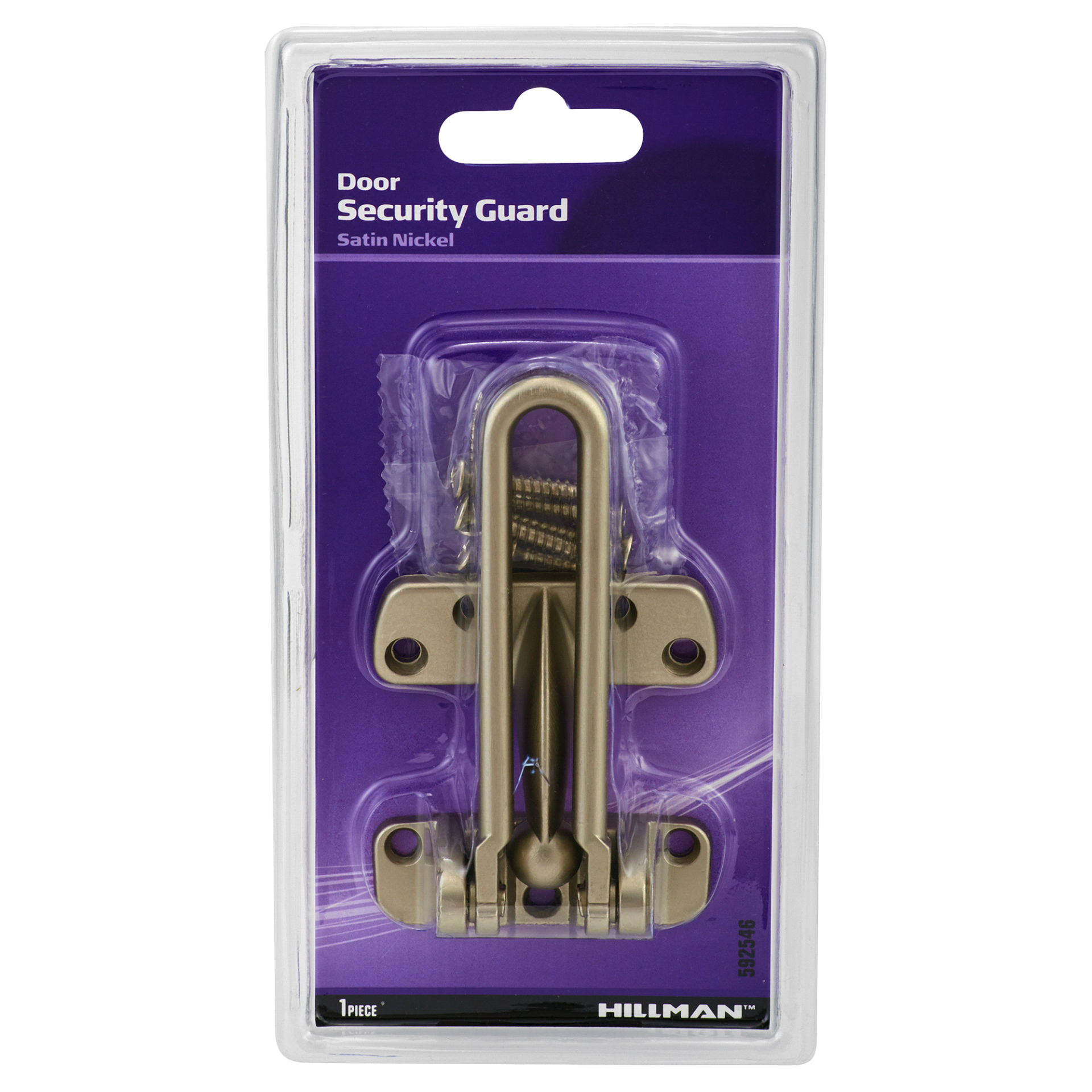 slide 1 of 1, Hillman Door Security Guard Satin Nickel, 1 ct