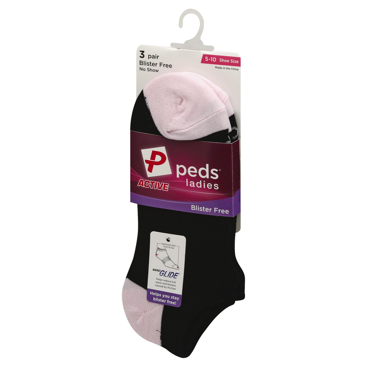 slide 7 of 8, Peds Ladies Black Casual Comfort Lightweight No-Show Socks Medium 5-10 3 ea, 3 ct