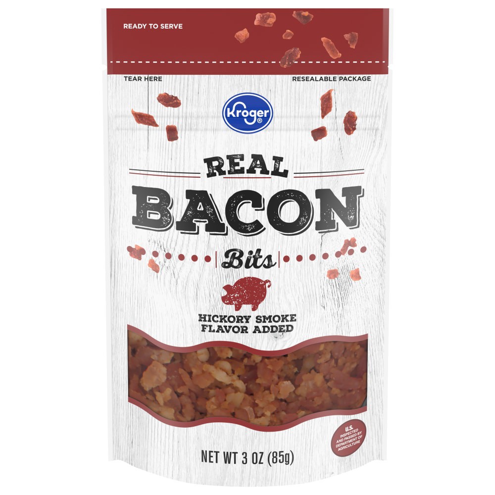 slide 1 of 3, Kroger Real Bacon Bits Pouch, 3 oz