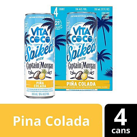 slide 1 of 1, Vita Coco Capt Morgan Spi - 355 ml, 355 ml