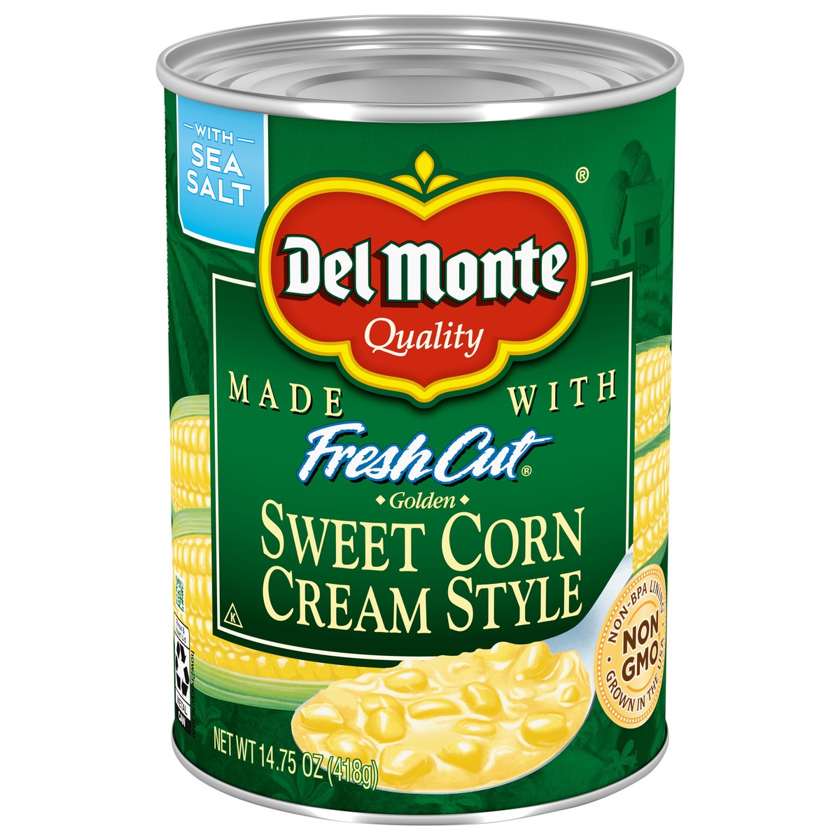 slide 1 of 8, Del Monte Sweet Cream Style Corn 14.75 oz Can, 14.75 oz