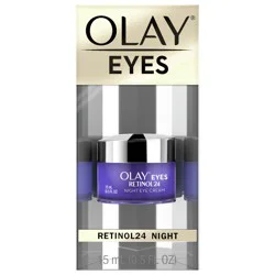 Olay Retinol 24 Night Eye Cream, Fragrance-Free, 0.5 Fl Oz