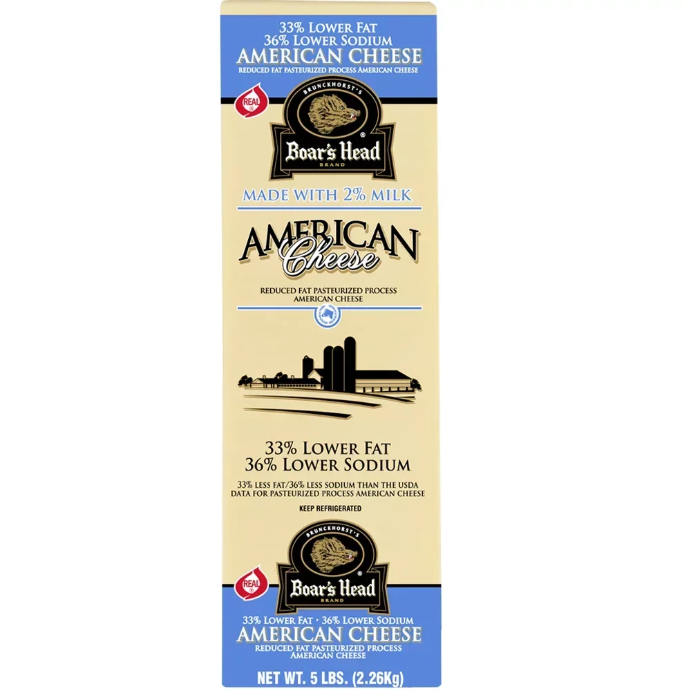 slide 1 of 1, Boar's Head White American Cheese, per lb